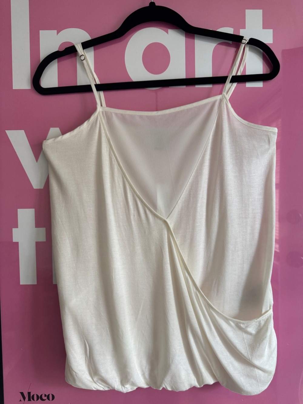 Banana Republic Cream V-Neck Tank Top